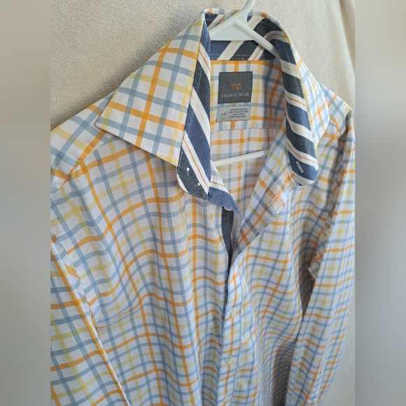 Mens Thomas Dean Button Down Shirt - Picture 2 of 10